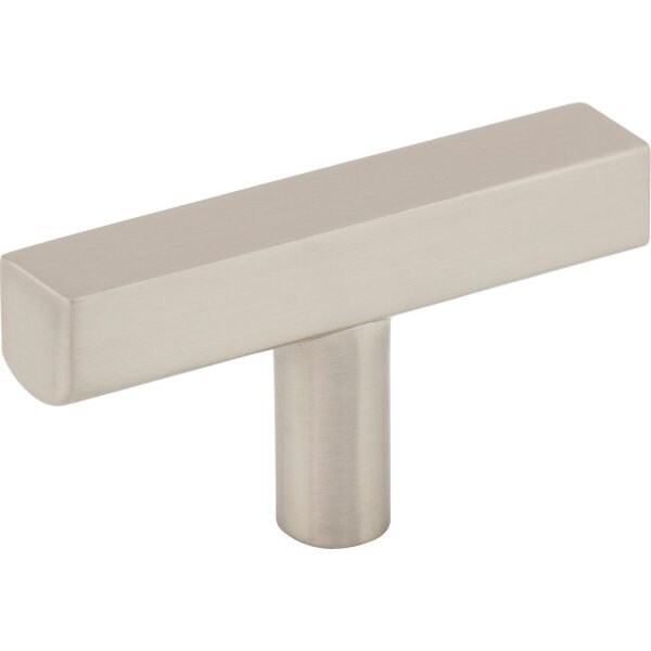 Jeffrey Alexander 2-1/4" Satin Nickel Dominique Cabinet "T" Knob 845TL-SN - main